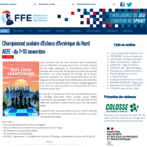 Merci la Fédération Française des Echecs Merci la Fédération Française des Echecs
