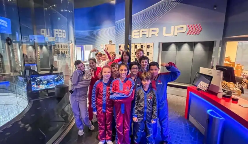 Middle Schoolers at iFly