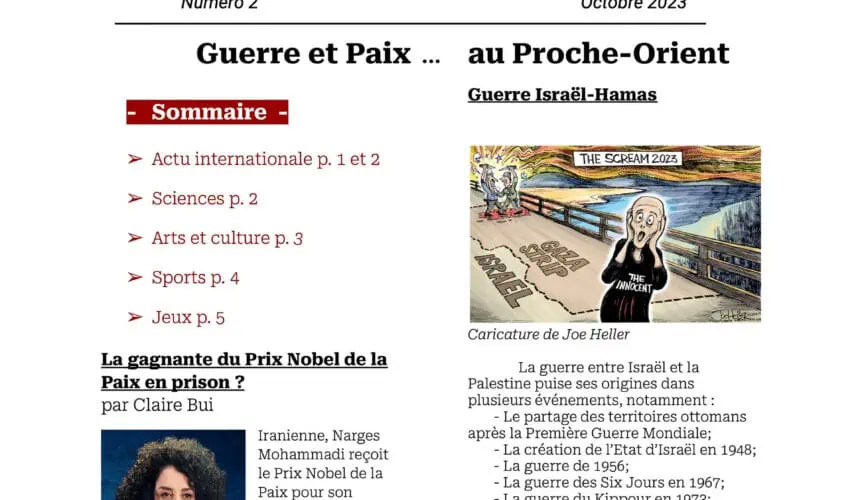 La Gazette du LFSD – Numéro 2 Octobre 2023 La Gazette du LFSD – Numéro 2 Octobre 2023