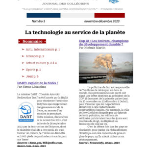 La Gazette du LFSD – Numéro 3 Novembre Décembre 2023