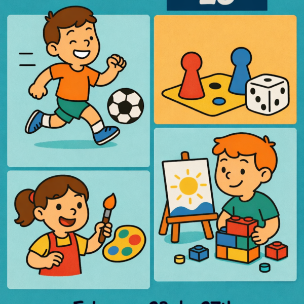 Winter 26 k-8th camp - Fun with Sports, Games, Art and Lego (K-8th)