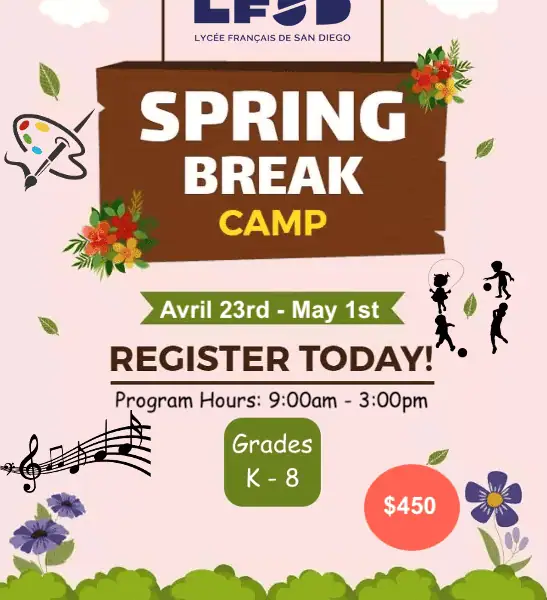 Spring Break Camp 26  k-8th Sports, Music & Arts