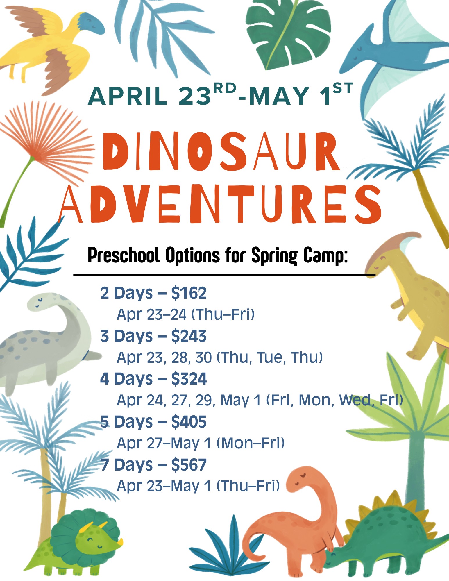 Spring 26 Preschool Camp
