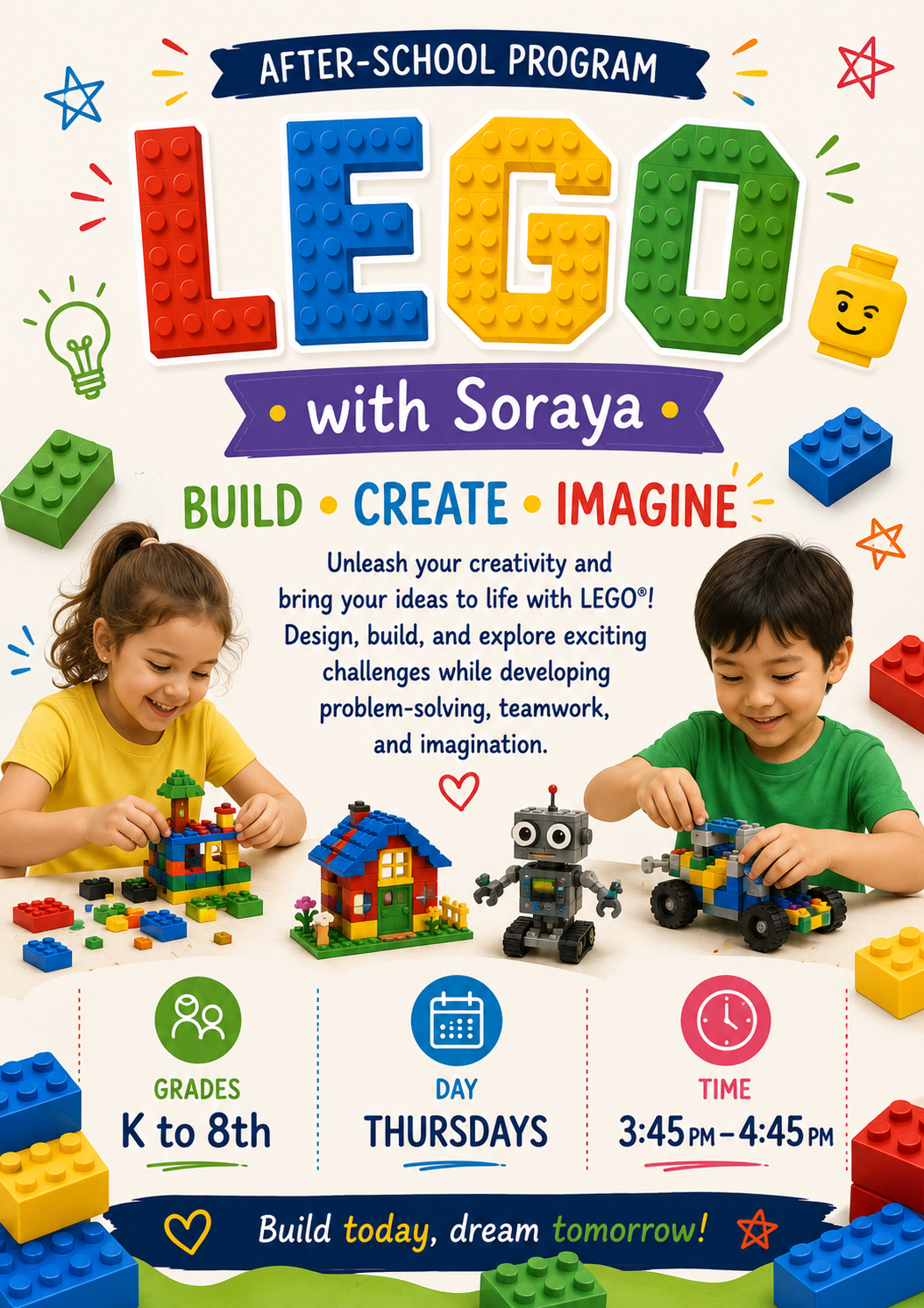 Fall 26 Lego with Soraya (KG and Up)