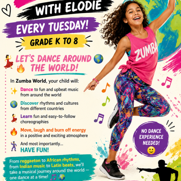 Fall 26 Zumba World with Élodie (KG-G8)