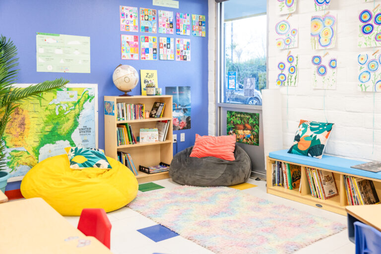 Reading corner in an LFSD classroom